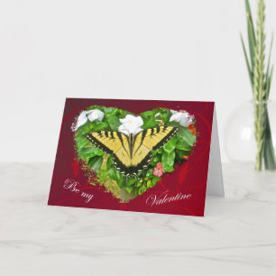 Valentine Tiger Frack Butterfly Items Feiertagskarte