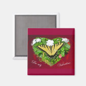 Valentine Tiger Frack Butterfly Items Magnet (Vorderseite/Rückseite)