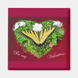 Valentine Tiger Frack Butterfly Items Magnet