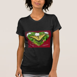Valentine Tiger Frack Butterfly Items T-Shirt