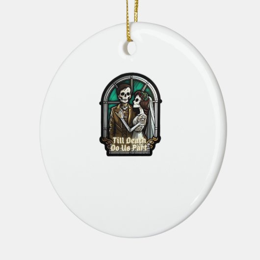 Valentine Till Death Do us Part Classic Keramik Ornament (Links)