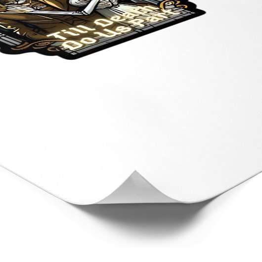 Valentine Till Death Do us Part Classic Poster (Ecke)