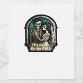 Valentine Till Death Do us Part Classic Weinetikett (Einzelnes Label)