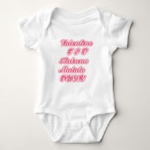 Valentine Tipp: Hakuna Matata Funny Text Art Print Baby Strampler (Vorderseite)