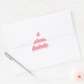 Valentine Tipp: Hakuna Matata Funny Text Art Print Dreieckiger Aufkleber (Umschlag)