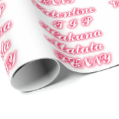 Valentine Tipp: Hakuna Matata Funny Text Art Print Geschenkpapier (Rolleneckpunkt)