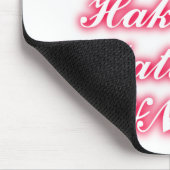 Valentine Tipp: Hakuna Matata Funny Text Art Print Mousepad (Ecke)
