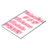 Valentine Tipp: Hakuna Matata Funny Text Art Print Notizblock (Linke Seite)