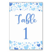 Valentine Tischnummer Card (Rückseite)