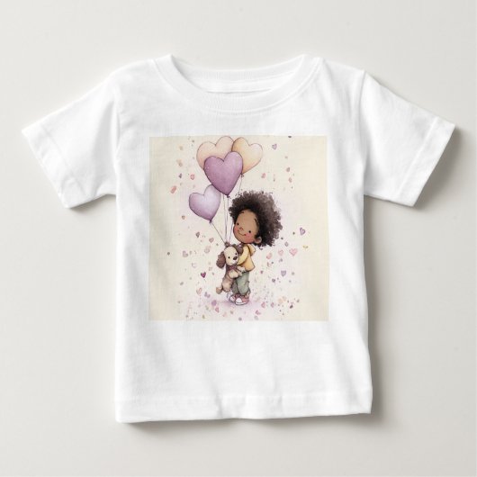 Valentine Toddler T-Shirt – African American (Vorderseite)