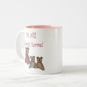 Valentine trägt alle über Liebe Zweifarbige Tasse (Vorderseite Links)