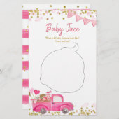 Valentine Truck Sweetheart Baby Face Card (Vorne/Hinten)