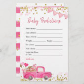 Valentine Truck Sweetheart Baby Vorhersagen (Vorne/Hinten)