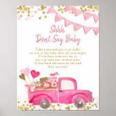 Valentine Truck Sweetheart Sage kein Baby Poster (Vorne)