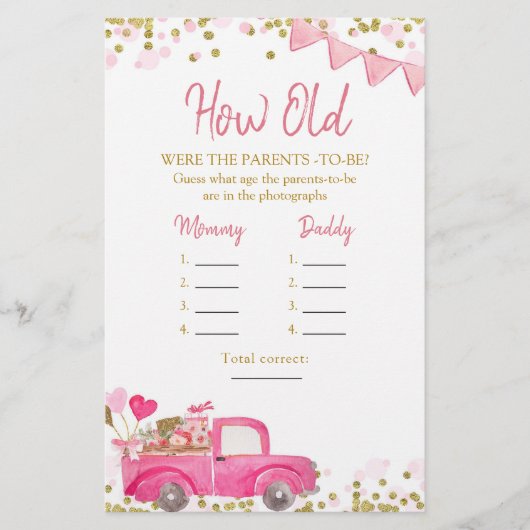 Valentine Truck Sweetheart wie alt die Eltern (Vorderseite)