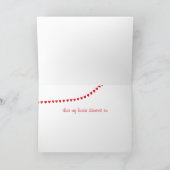 Valentine Trumpet Hearts Feiertagskarte (Innenseite)