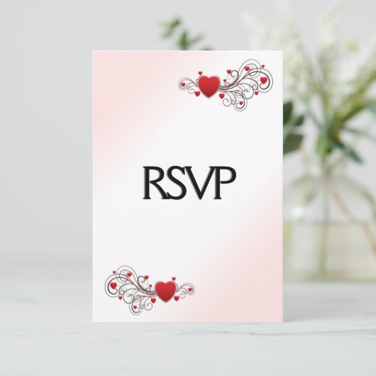Valentine UAWG RSVP Karte (Stehend Vorderseite)