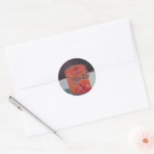 Valentine Überraschung! Runder Aufkleber (Umschlag)