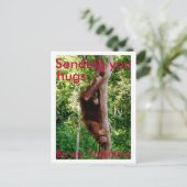 Valentine-Umarmung Postkarte (Stehend Vorderseite)