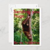 Valentine-Umarmung Postkarte (Vorne/Hinten)