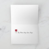 Valentine und Hochzeitskarten Feiertagskarte (Innenseite)