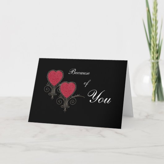 Valentine und Hochzeitskarten Feiertagskarte (Vorderseite)
