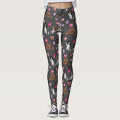 Valentine und Liebe Cavalier King Charles Spaniel Leggings (Vorderseite)