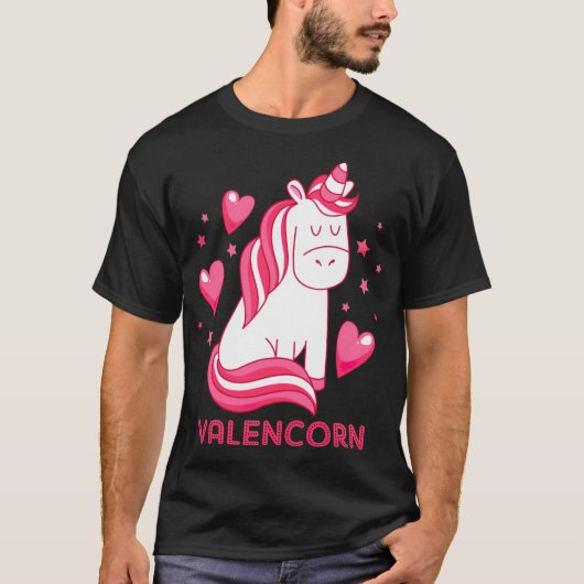 Valentine Unicorn T-Shirt (Vorderseite)