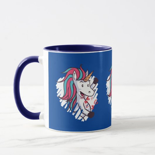 Valentine Unicorn Tasse (Links)