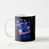 Valentine Van Gogh Starry Night Heart Matching Cou Kaffeetasse (Links)