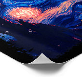 Valentine Van Gogh Starry Night Heart Matching Cou Poster (Ecke)
