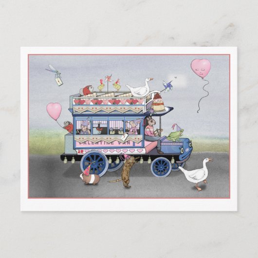 Valentine Van Postkarte (Vorderseite)