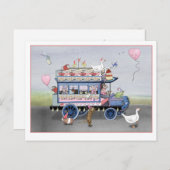 Valentine Van Postkarte (Vorne/Hinten)