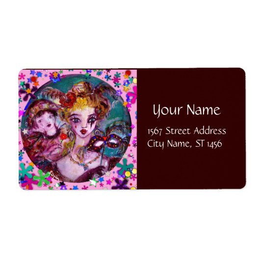 VALENTINE VENEZIANISCH MASQUERADE CONFETTI (Vorne)