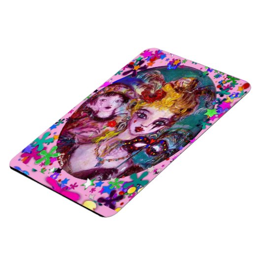 VALENTINE VENEZIANISCH MASQUERADE CONFETTI MAGNET (Linke Seite)