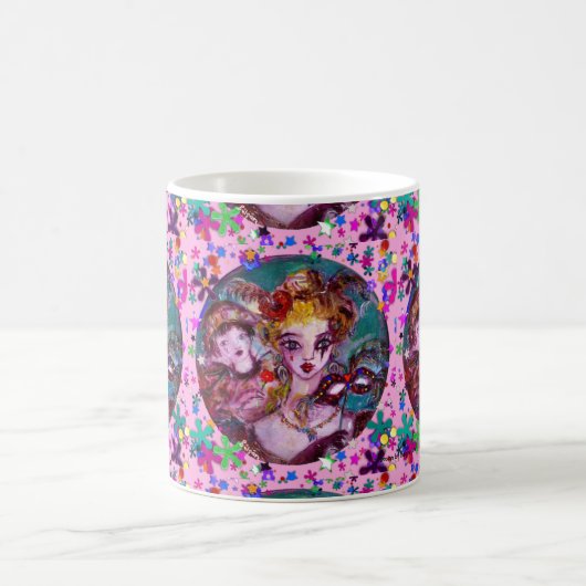 VALENTINE VENEZIANISCH MASQUERADE MASCHINE KAFFEETASSE (Mittel)