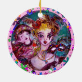 VALENTINE VENEZIANISCH MASQUERADE MASCHINE UND CON KERAMIK ORNAMENT (Hinten)