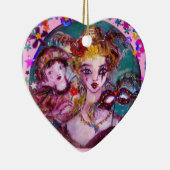 VALENTINE VENEZIANISCH MASQUERADE MASCHINE UND CON KERAMIK ORNAMENT (Rechts)