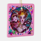 VALENTINE VENEZIANISCH MASQUERADE MASCHINE UND CON KERAMIKORNAMENT (Rechts)