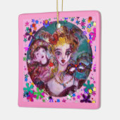 VALENTINE VENEZIANISCH MASQUERADE MASCHINE UND CON KERAMIKORNAMENT (Links)