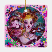 VALENTINE VENEZIANISCH MASQUERADE MASCHINE UND CON KERAMIKORNAMENT (Rückseite)