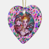 VALENTINE VENEZIANISCH MASQUERADE MASCHINE UND CON KERAMIKORNAMENT (Links)