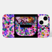 VALENTINE VENEZIANISCH MASQUERADE MONOGRAM D SCHRE Case-Mate iPhone HÜLLE (Rückseite (Horizontal))