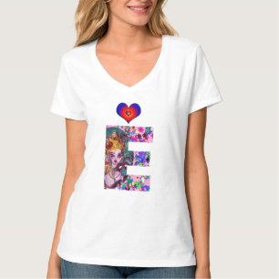 VALENTINE VENEZIANISCH MASQUERADE MONOGRAM E LETTE T-Shirt