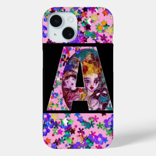 VALENTINE VENEZIANISCH MASQUERADE MONOGRAM EIN SCH Case-Mate iPhone HÜLLE (Rückseite)