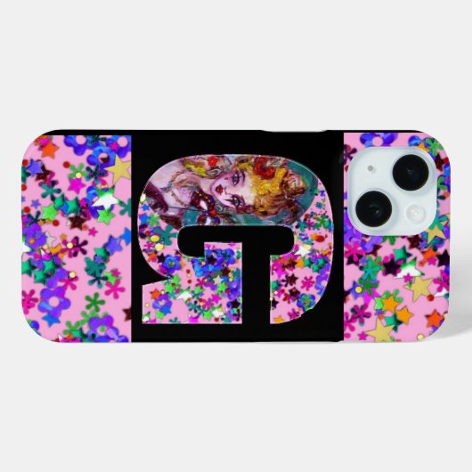 VALENTINE VENEZIANISCH MASQUERADE MONOGRAM G SCHRE Case-Mate iPhone HÜLLE (Rückseite (Horizontal))