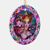 VALENTINE VENEZIANISCH MASQUERADE MONOGRAM G SCHRE KERAMIK ORNAMENT (Rechts)