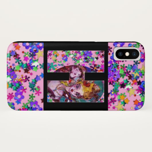 VALENTINE VENEZIANISCH MASQUERADE MONOGRAM H LETTE Case-Mate iPhone HÜLLE (Rückseite (Horizontal))