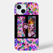 VALENTINE VENEZIANISCH MASQUERADE MONOGRAM H LETTE Case-Mate iPhone HÜLLE (Rückseite)