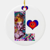 VALENTINE VENEZIANISCH MASQUERADE MONOGRAM L SCHRE KERAMIKORNAMENT (Hinten)